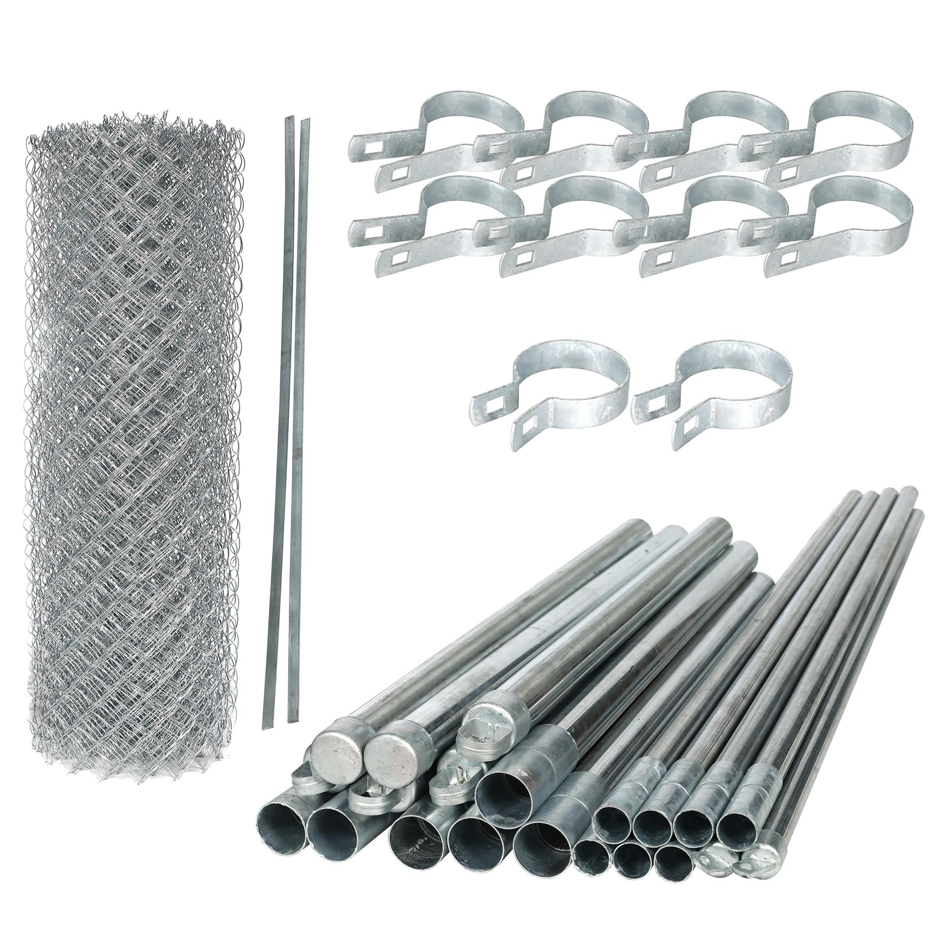 ALEKO Galvanized Steel Chain Link Fence 5X50 Feet Complete Kit