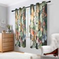 thumbnail image 2 of Yayeee Window Curtains Set of 2 for Living Room Light Filtering 63"x42", Butterfly Leaves, 2 of 7