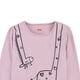 thumbnail image 2 of Playera de Manga Larga en Algodón Hipoalergénico Estampado de Jirafa Baby Creysi  Lila 6 Años, 2 of 3