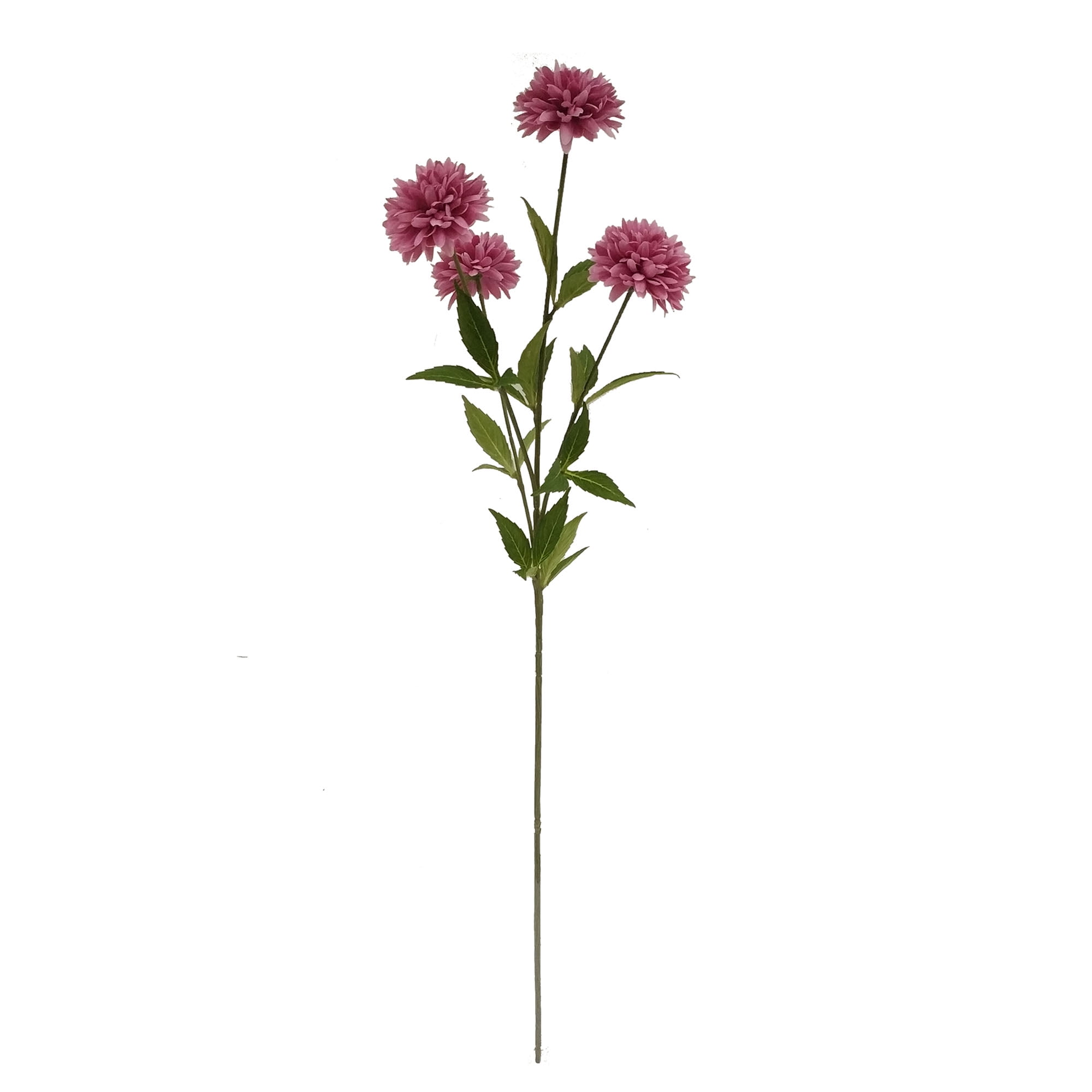 (2 pack) Mainstays 31" Artificial Pink Ball Mum Indoor Stem