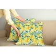 thumbnail image 2 of Ambesonne Garden Throw Pillow Cover 2 Pack, Lemon Citrus Branches, 18", Forest Green Yellow, 2 of 7