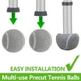 Precut Walker Tennis Balls 4 Pcs Balls with Precut Opening for Easy