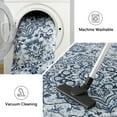 thumbnail image 4 of Lochas Soft Round Area Rug Vintage Circle Rug Carpet for Living Room Bedroom Nursery Bathroom Kitchen,4Ft,Blue, 4 of 7