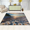 thumbnail image 3 of Daisy Flowers on Beach Area Rugs Soft Non-Slip Floor Mats Large Nursery Carpets Doormat for Living Room Bedroom Hotel Decor 63"x48", 3 of 7