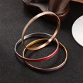 thumbnail image 4 of Stainless Steel Electroplating Bracelet Simple Geometric Jewelry Bracelets For Women 3 Piece Set, 4 of 5