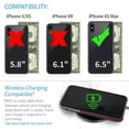 thumbnail image 2 of Dockem iPhone XS Max Luxe M2 Wallet Case; Built-in Metal Plate, 2 Card Holder Slots, Maroon/Grey, 2 of 9