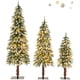 thumbnail image 1 of Juego de 3 árboles de Navidad Costway con luz artificial 90/120/150 cm, 1 of 3