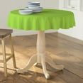 thumbnail image 2 of LA Linen Polyester Poplin Tablecloth 58-Inches Round, Lime, 2 of 2
