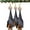 3PCS, variant on Bat Christmas Ornament, Realistic Hanging Bat Tree Decoration for Gothic Home Decor, Upside-Down Bats Holiday Ornament, Christmas Ornament for Nature & Animal Lovers, Unique Lover