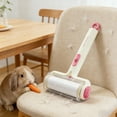 thumbnail image 1 of Rewenti Rouleau Anti-Peluches Rechargeable avec Couvercle Transparent – Éliminateur de Poils d'Animaux et Peluches Réutilisable pour Vêtements et Canapés, Montable au Mur avec Crochet 9,8 Pouces, 1 of 6
