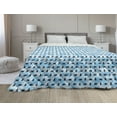 thumbnail image 1 of Donut Down Alternative Comforter, Repeated Glazed Doughnuts and Colorful Sprinkles Delicious Dessert Pattern, Microfiber Quilt for All Season, 5 Sizes, Blue Yellow Ginger, by Ambesonne, 1 of 3