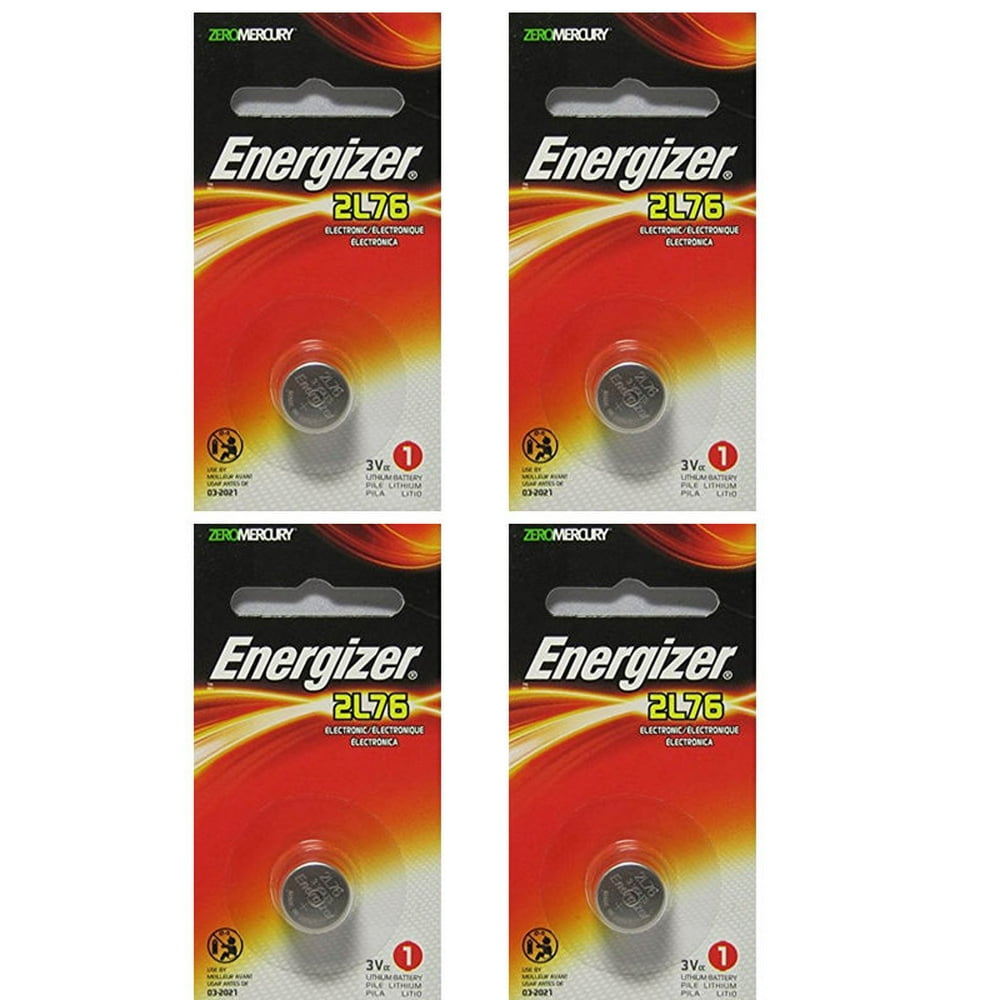 4 Pcs Energizer 2L76 1/3NCR13N DL1/3N 1/3N K58L 3V Lithium Battery