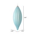 thumbnail image 3 of Vickerman M183232M 8 in. Baby Blue Matte Line Finial Ornament  4 per Bag, 3 of 3