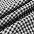thumbnail image 3 of Wovilon Women's Sleeveless Round Neck Gingham Mini Dress, A-Line Relaxed Fit Casual Summer Tunic, Back Button Detail Cotton Loose Short Shift Dress for Beach Vacation Holiday Daily Wear, 3 of 5
