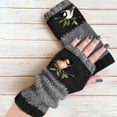 thumbnail image 4 of Arm Warmers Women, Warm Winter Wool Hand Knit Crochet hand warmers gloves, wrist warmers women, Knit Fingerless gloves, 4 of 8