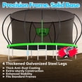 thumbnail image 3 of WOWLAND Trampoline 12FT for Kids and Adults with Lights, 1200LBS Heavy Duty Trampoline Outdoor with Enclosure Net and Basketball Hoop, Recreational Backyard Trampoline, Easy Assembly, Birthday Gift, 3 of 9