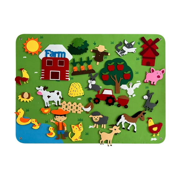 CEHVOM Outer Space Board Storyboard, 4.1 * 3.0 Foot Children's Farm Learning Storyboard, Farm Farmer Game Set, Boys And Girls Clearance