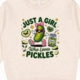 thumbnail image 3 of Inktastic Just a Girl Who Loves Pickles Toddler Sweatshirt, 3 of 4
