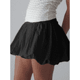 thumbnail image 5 of Women's Summer Mini Skirt Solid Color Low Waist  A-Line Skirt Puffy Short Skirt Casual Clothesfor Party, 5 of 7