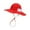 Red, variant on Tejiojio Fall Clearance Memory Cloth Mesh Sun Hat Baby Sunshade Child Fisherman Hat Beach Sunscreen Hat