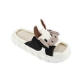 thumbnail image 2 of CTM  Cow Slide Slippers (Women), 2 of 5