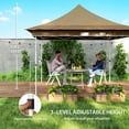 thumbnail image 6 of Outsunny 12 x 12 ft. Pop Up Canopy Tent with Mesh Netting, Height Adjustable, UPF50+ Instant Sun Shelter, Beige, 6 of 9