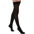 thumbnail image 2 of JOBST Relief Thigh High 15-20 mmHg Compression Stockings Closed Toe with Silicone Dot Band (Medium Petite Black)(3 Pairs), 2 of 5
