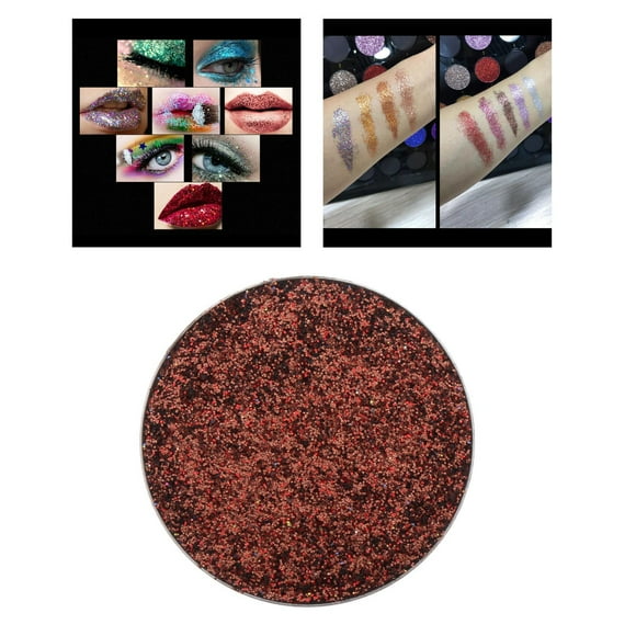 de ojos de brillo pigmentada a prueba de agua pulsada brillante para de maquillaje danza del cuerpo de ojos Halloween - café Yinane sombra de ojos con brillo extra fino