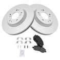 thumbnail image 3 of TRQ Front Ceramic Brake Pads & G-Coated Rotors Kit Fits Select Chrysler Dodge Jeep, 3 of 5