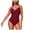 Wine, variant on Yammkia Best Bathing Suits Women Women Tummy Control One Piece Swimsuit - Push Up Bathing Suit Full Coverage Slimming Swimwear(Wine,M)