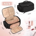 thumbnail image 4 of Bolsa de maquillaje OCHEAL, organizador de viaje para mujer, color negro, 4 of 9