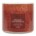 thumbnail image 2 of Mainstays Textured Wrap 3 Wick Holiday Gingerbread Candle, 14 Ounce, 2 of 5