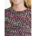 thumbnail image 5 of Justice Girls Crew Neck Popcorn Sweater, Sizes Xs-Xlp, 5 of 7