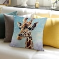thumbnail image 3 of FCXZI Giraffe Decor Holiday Pillow Case for Home Sofa Couch Linen 20x20in, 3 of 5