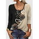 thumbnail image 1 of Camisetas de cuello redondo y manga larga para mujer, blusas tipo túnica, blusas estampadas, 1 of 3