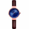 thumbnail image 1 of Montre Solaire en Acier Inoxydable pour Femmes Or Rose/marron, 1 of 1