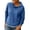 Blue, variant on Oversized Sweatshirts for Women, Button Stand Collar Fleece Lined Long Sleeve Pullover Tunic Sweatshirt Green XXL
