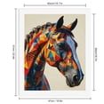 thumbnail image 2 of Paint by Numbers Kit for Adults, Colorful Geometric Horse Art Paint by Numbers, Easy Paint by Numbers Kit for Adults Beginner, DIY Adult Paint by Number Kits on Canvas, Home Decor 12x16in, 2 of 7