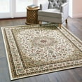 thumbnail image 2 of 5' x 8' Ivory Beige Machine Woven Oriental Indoor Area Rug, 2 of 3