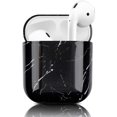 thumbnail image 2 of Funda protectora negra compatible con AirPods 1 y 2, [PC dura] Funda para Airpods de mármol Funda portátil a prueba de golpes Accesorios para auriculares Apple AirPods Adecuado para niñas y niños Rojo Verde, 2 of 5