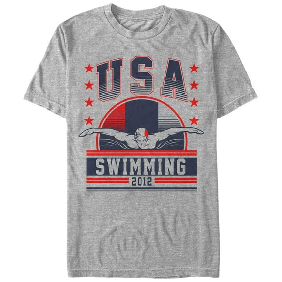 Men's Lost Gods USA Swimming 2012  Graphic Tee Athletic Heather Large