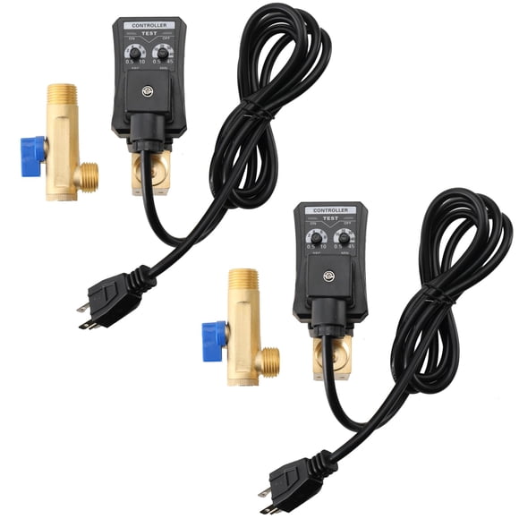 Válvula de drenaje de condensado automática ECUTEE de 1/2 pulgada y 110 V, paquete de 2