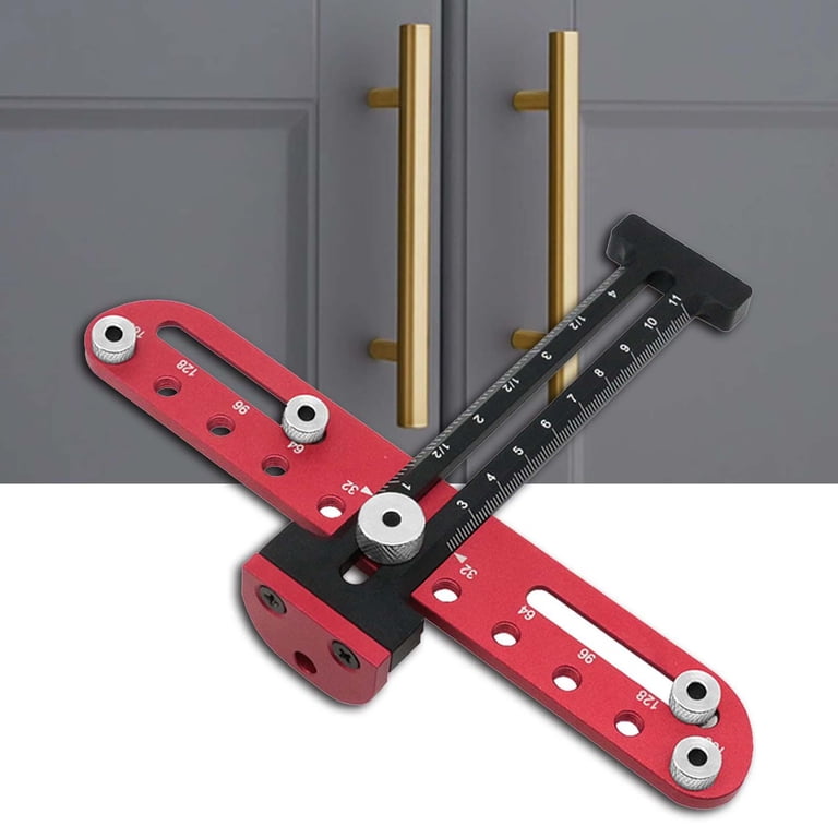 Joywayus Drill Punch Locator Jig - Cabinet Hardware Template Tool For Accurate Drilling