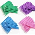 thumbnail image 1 of 200pcs Micro Applicator Brushes, Disposable Eye Extension Brushes, Micro Make Up Mascara Brushes, Oral and Dental, Random Color, 1 of 4