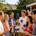 thumbnail image 5 of Boovnll Patriotic Stars Stems, Artificial White Blue Red Stars Stems 4th of July Table Decorations for Home, Dining Table Centerpiece Decor, 4th of July Decorations, 5 of 6