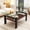 Transparent(A), variant on Holaki Rectangle Coffee Table, Tempered Glass Tabletop with MDF Layer, Modern Table for Living Room , Transparent Glass