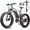Gray, variant on ZNH Peak 1000w Electric Bicycle for Adults,24*4 Fat Tire Ebike for Snow&Beach, Electric Mountain Bike w 48V 13AH Removable Battery, UL2849 , Black