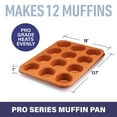 thumbnail image 2 of Gotham Steel Copper Muffin Baking Pan Non Stick Ti Cerama – Copper, 2 of 5