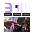 thumbnail image 4 of Juego de peines para el cabello de 3 uds, peine de dientes anchos y finos, peine de cola MABOTO Peine, 4 of 6