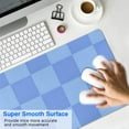thumbnail image 4 of Pastel Checkered Mouse Pad - Cute Boho Design for Chic Home Offices, Anti-Slip Rubber, Ideal for Computers & Laptops, Large 31.5x11.8in, Aesthetic Pattern to Enhance Workspace Vibes, 4 of 7